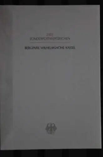 Ministerkarte aus 2001: Sehenswürdigkeiten: Bergpark Wilhelmshöhe Kassel; MiNr. 2276