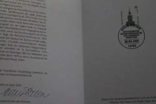Ministerkarte aus 2001: Sehenswürdigkeiten: St. Reinoldi Kirche  Dortmund; MiNr. 2277