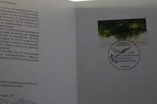 Ministerkarte aus 2001: Linde zu Himmelsberg; MiNr. 2208
