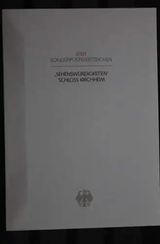 Ministerkarte aus 2001: Sehenswürdigkeiten: Schloss Kirchheim; MiNr. 2210