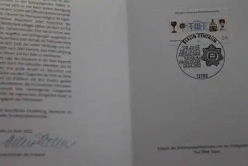 Ministerkarte aus 2002: Deutsches Freimaurermuseum; MiNr. 2247