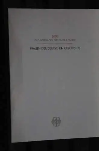 Ministerkarte aus 2002: Frauen der Deutschen Geschichte; MiNr. 2295-97