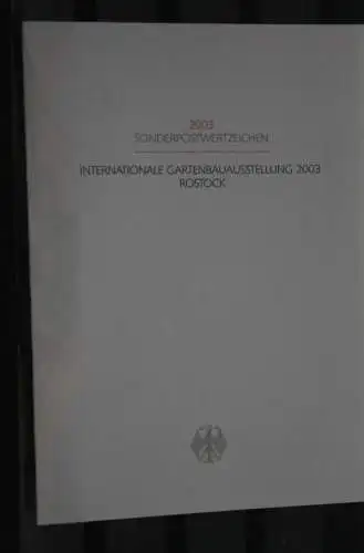 Ministerkarte aus 2003: Intern. Gartenbauausstellung Rostock; MiNr. 2335