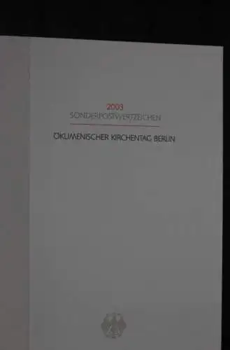 Ministerkarte aus 2003: Ökumenischer Kirchentag Berlin; MiNr. 2341