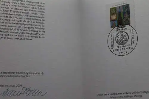 Ministerkarte aus 2004: 1200 Jahre Schleswig; MiNr. 2377