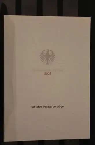 Ministerkarte aus 2005: 50 Jahre Pariser Verträge; MiNr. 2459