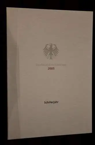 Ministerkarte aus 2005: Schillerjahr; MiNr. 2461