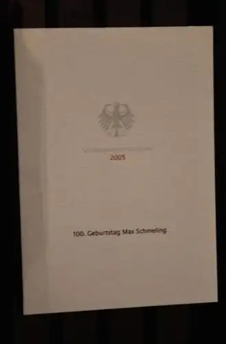 Ministerkarte aus 2005: Max Schmeling; MiNr. 2489