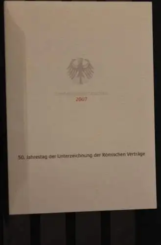 Ministerkarte aus 2007: Römische Verträge; MiNr. 2593