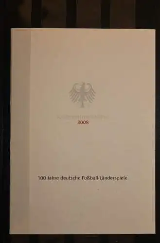 Ministerkarte aus 2008: 100 Jahre deutsche Fußball-Länderspiele; MiNr. 2659