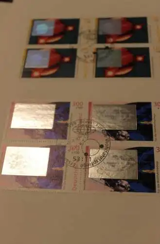 Deutschland 1999: Ministerkarte Wohlfahrt: Kosmos; Hologramm; MiNr. 2077-81