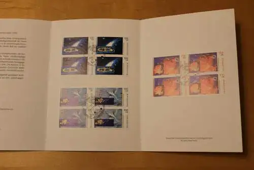 Deutschland 1999: Ministerkarte Wohlfahrt: Kosmos; Hologramm; MiNr. 2077-81