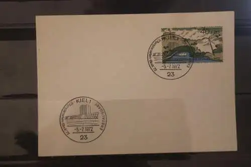 Deutschland 1972; Kiel: Marke aus Olympiablock; Ersttags-Sonderstempel; lesen