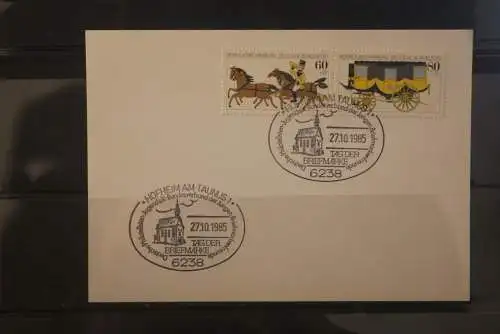 Deutschland 1985; Tag der Briefmarke Hofheim;  MiNr. 1255-56; ZD W Zd 5