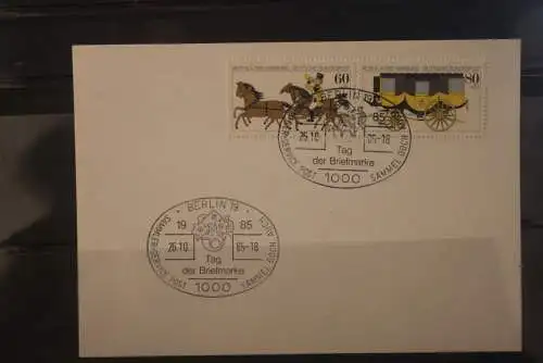 Deutschland 1985; Tag der Briefmarke Berlin;  MiNr. 1255-56; ZD W Zd 5