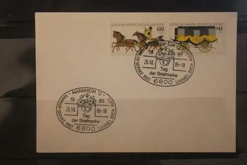 Deutschland 1985; Tag der Briefmarke Mannheim;  MiNr. 1255-56; ZD W Zd 5