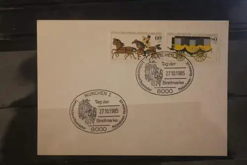 Deutschland 1985; Tag der Briefmarke München;  MiNr. 1255-56; ZD W Zd 5