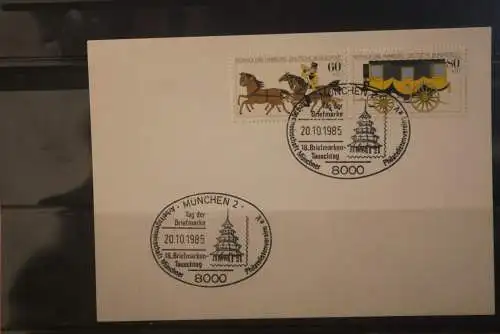 Deutschland 1985; Tag der Briefmarke München;  MiNr. 1255-56; ZD W Zd 5