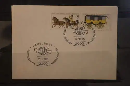 Deutschland 1985; Tag der Briefmarke Hamburg;  MiNr. 1255-56; ZD W Zd 5