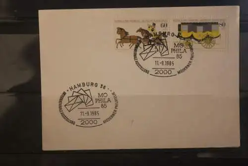 Deutschland 1985; Tag der Briefmarke Hamburg;  MiNr. 1255-56; ZD W Zd 5