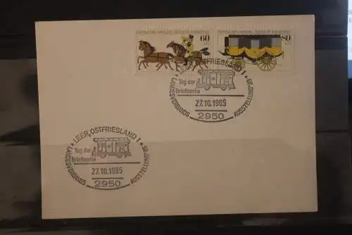 Deutschland 1985; Tag der Briefmarke Leer;  MiNr. 1255-56; ZD W Zd 5