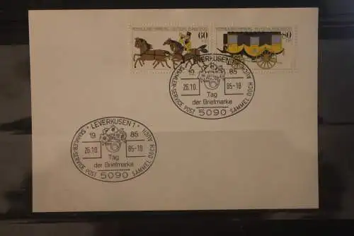 Deutschland 1985; Tag der Briefmarke Leverkusen;  MiNr. 1255-56; ZD W Zd 5