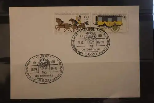 Deutschland 1985; Tag der Briefmarke Velbert;  MiNr. 1255-56; ZD W Zd 5
