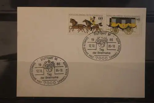 Deutschland 1985; Tag der Briefmarke Stuttgart;  MiNr. 1255-56; ZD W Zd 5