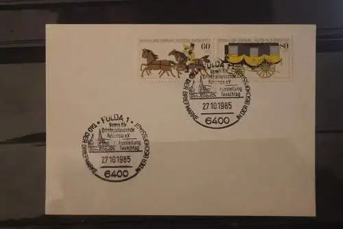 Deutschland 1985; Tag der Briefmarke Fulda;  MiNr. 1255-56; ZD W Zd 5