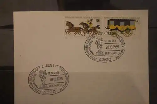 Deutschland 1985; Tag der Briefmarke Essen;  MiNr. 1255-56; ZD W Zd 5