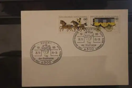 Deutschland 1985; Tag der Briefmarke Essen;  MiNr. 1255-56; ZD W Zd 5