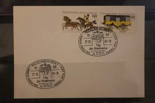 Deutschland 1985; Tag der Briefmarke Recklinghausen;  MiNr. 1255-56; ZD W Zd 5