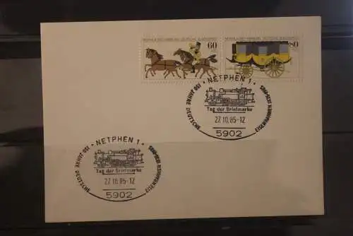 Deutschland 1985; Tag der Briefmarke Netphen;  MiNr. 1255-56; ZD W Zd 5
