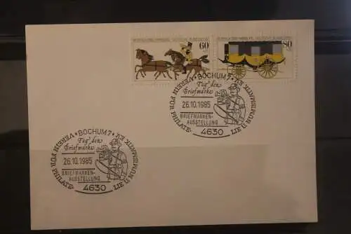 Deutschland 1985; Tag der Briefmarke Bochum; MiNr. 1255-56; ZD W Zd 5