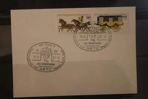 Deutschland 1985; Tag der Briefmarke Hof; MiNr. 1255-56; ZD W Zd 5
