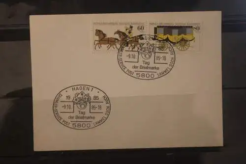 Deutschland 1985; Tag der Briefmarke Hagen; MiNr. 1255-56; ZD W Zd 5