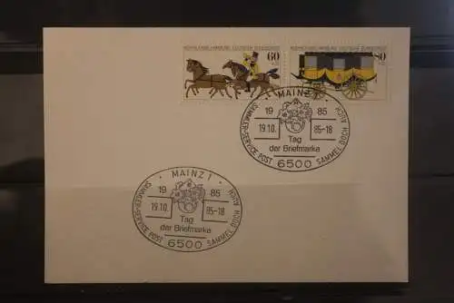 Deutschland 1985; Tag der Briefmarke Mainz; MiNr. 1255-56; ZD W Zd 5