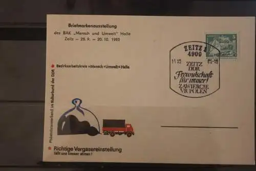 DDR 1985; Zeitz; "Mensch und Umwelt"