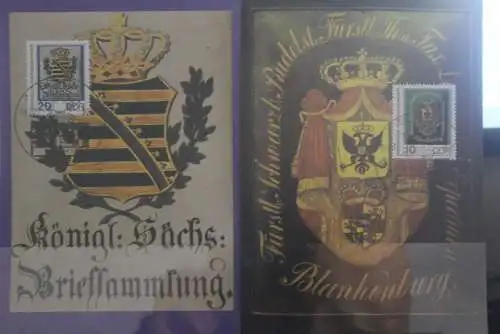 DDR 1990; Historische Posthausschilder; 4 Maximumkarten