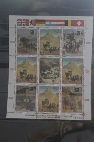 Paraguay 1990; 500 Jahre Post Gedenkblock; MNH