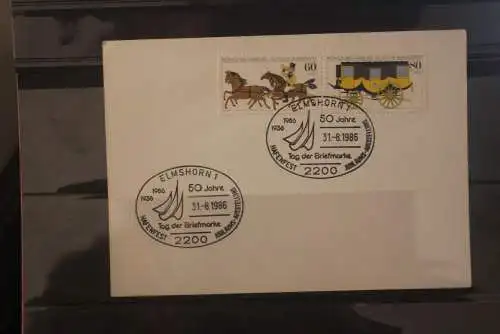 Deutschland 1986; Elmshorn: Tag der Briefmarke mit Mophila-ZD; MiNr. 1255-56