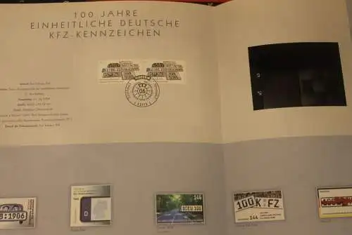 Deutschland 2006; Deutsche KfZ-Kennzeichen; Atelier Edition der POST; MiNr. 2551