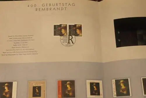 Deutschland 2006; 400. Geburtstag Rembrandt; Atelier Edition der POST; MiNr. 2550