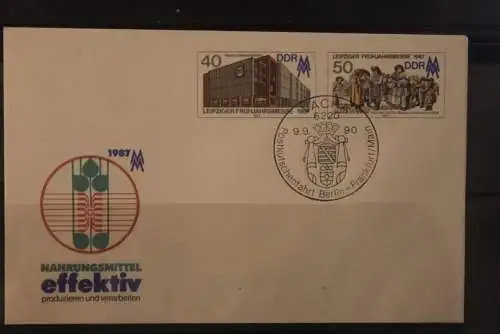 DDR 1987; Leipziger Messe 1987, U 6; SST Vacha 1990 Postkutschenfahrt Berlin-Frankfurt/M.