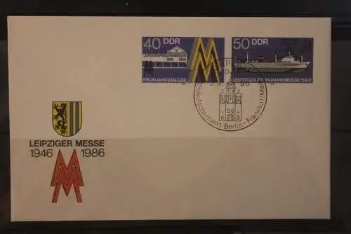 DDR 1986; Leipziger Messe 1986, U 4; SST Leipzig 1990 Postkutschenfahrt Berlin-Frankfurt/M.