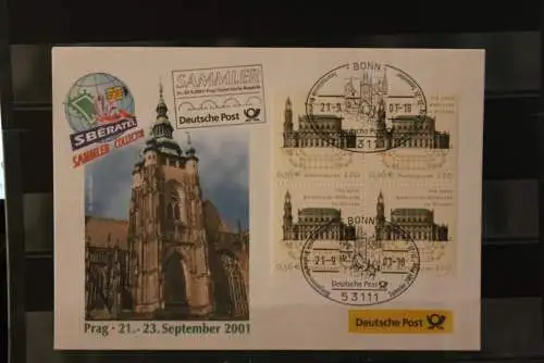 Messebrief Deutsche Post: Sammler 2001 Prag