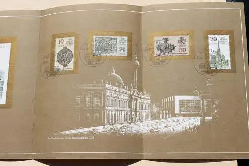DDR 1986; 750 Jahre Berlin; Amtl. Ersttagsblatt 2/86; MiNr 3023-26, Block 84 und Schwarzdruck Block 84
