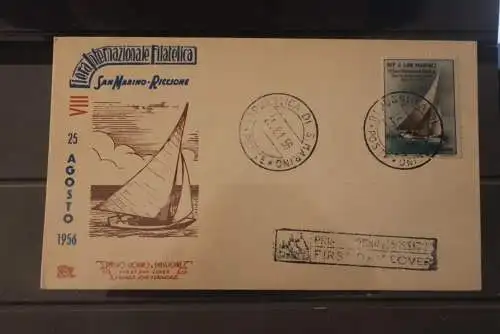 San Marino 1956; FDC Segelregatta San Marino-Riccione