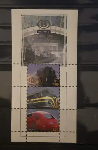 Belgien 2006; B Holding; Eisenbahn-Block im Full-Set, 150 Jahre Eisenbahn; NMBS-Holding, MNH