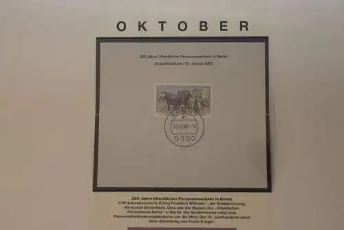 Berlin 1990, Öffentlicher Personenverkehr in Berlin; Kalenderblatt aus Postkalender